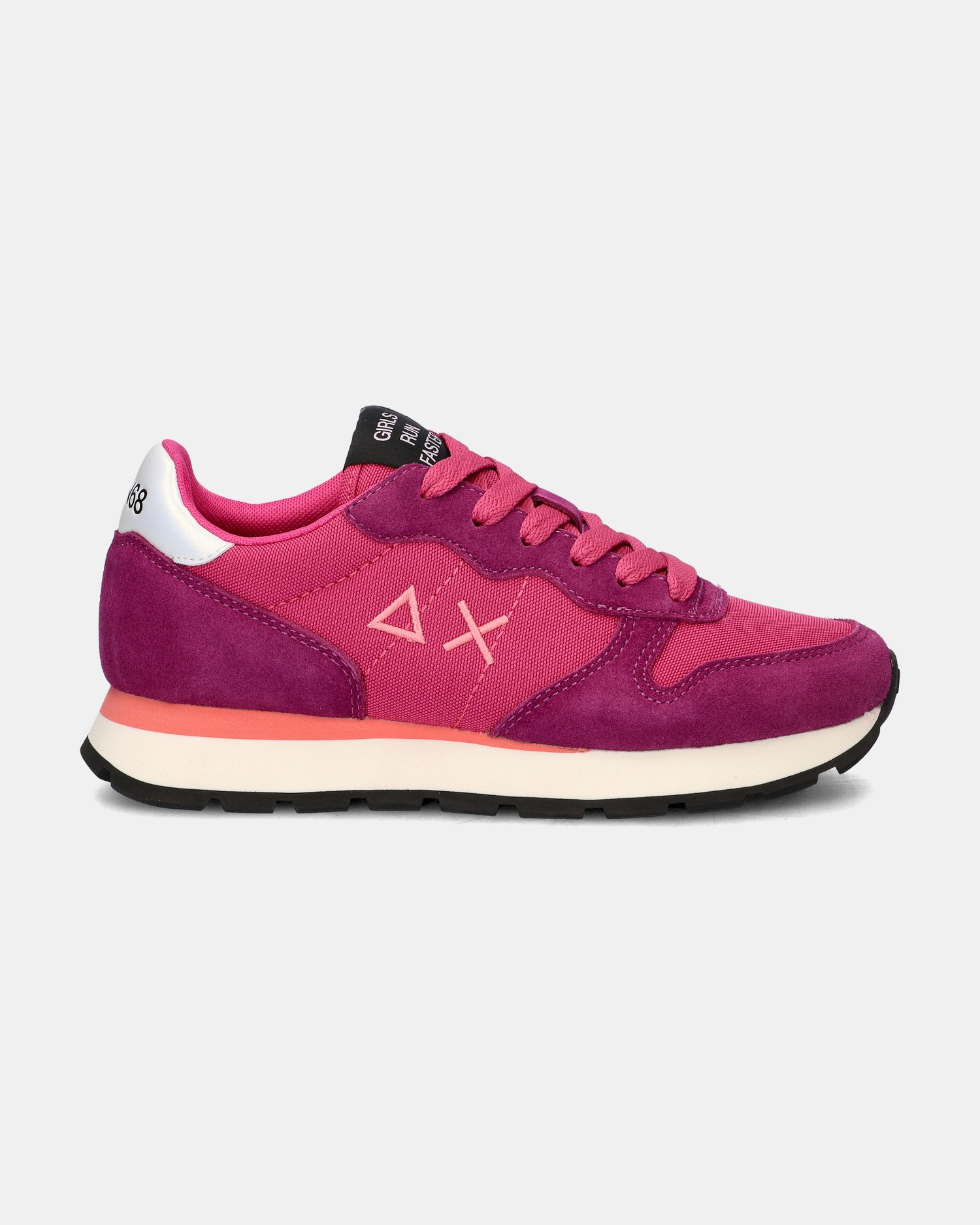Sun 68 Ally Solid Lage sneakers  - roze