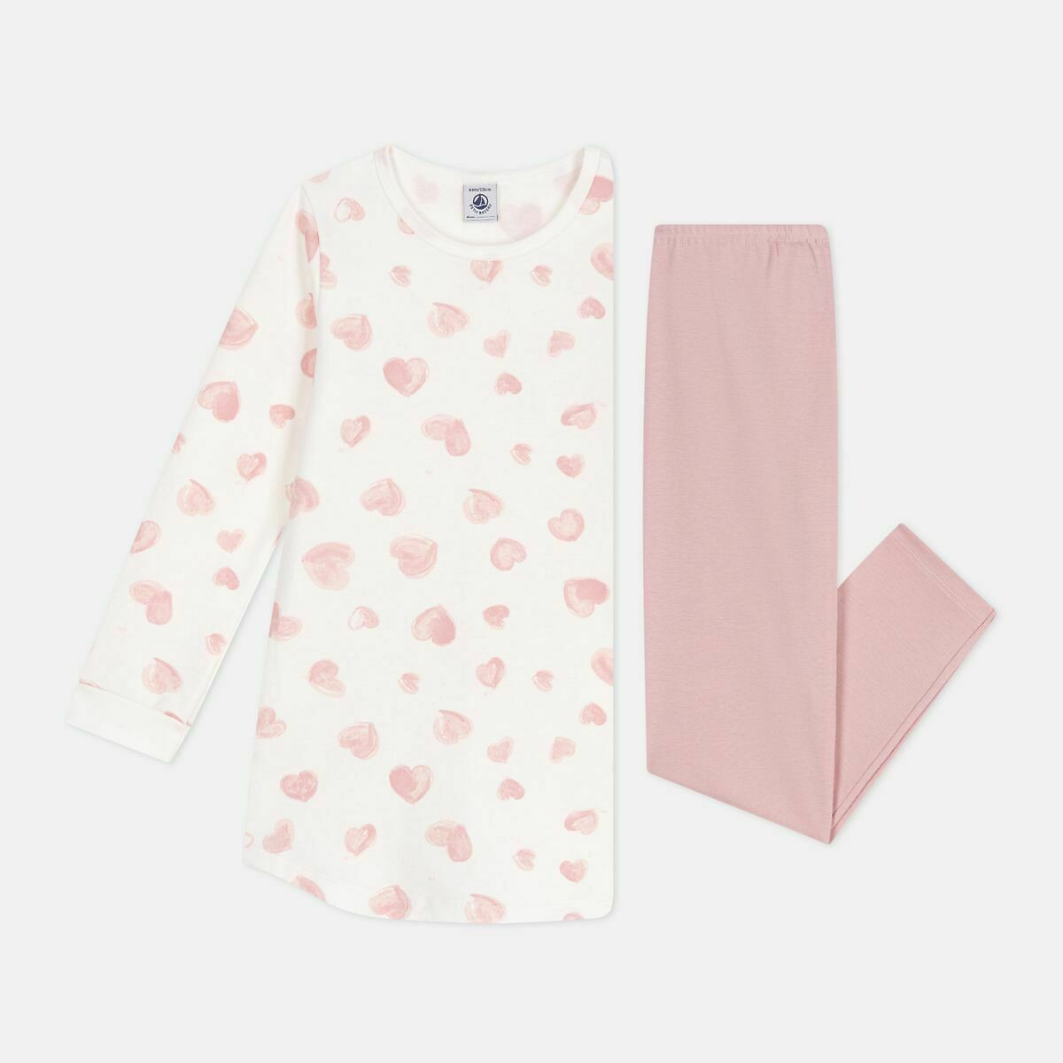 PETIT BATEAU<br>Camisola infantil em fleece estampado e leggings