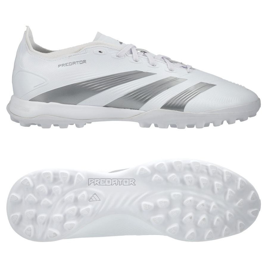 adidas Predator League TF Pearlized - Blanc/Argenté