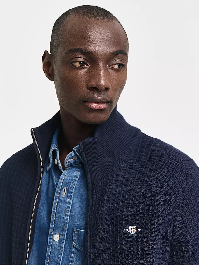 GANT Strickjacke  dunkelblau