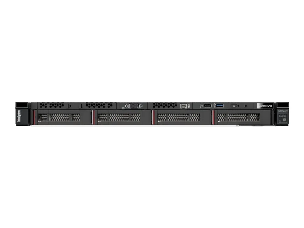 Lenovo ThinkSystem SR630 V2 7Z71 - Server - rack-monterbar 1U - 2-vejs - 1 x Xeon Silver 4309Y / op til 3.6 GHz - RAM 32 GB - SSD 2 x 480 GB - Matrox G200 - intet OS - skærm: ingen