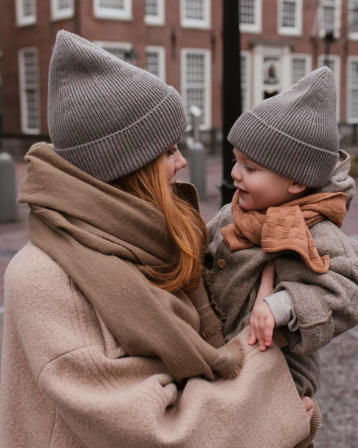 Ull Beanie barn – 100% Merino, Ubehandlet | Ribb lue Fonzie