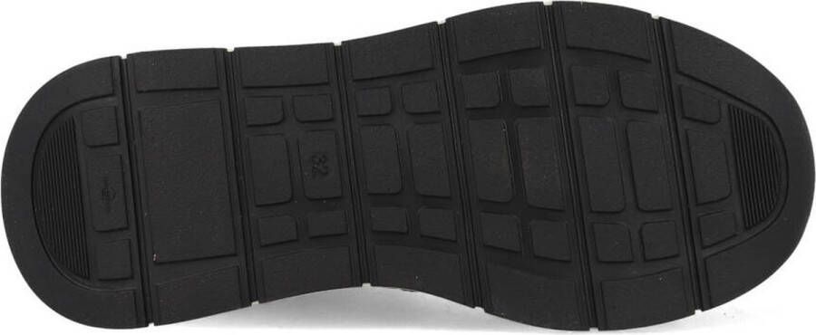 Braqeez 421982-568 Hoge Sneakers Groen Leer Veters
