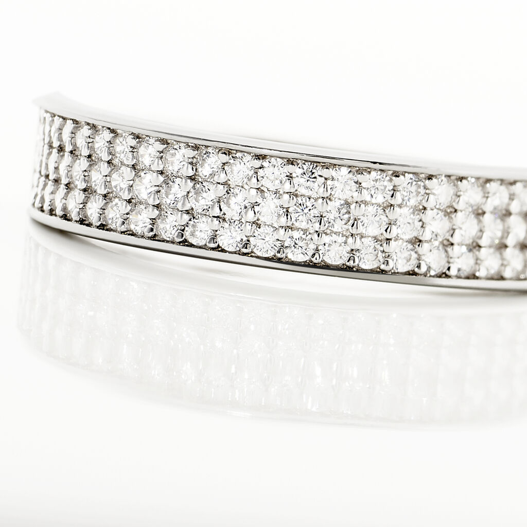 Bague Kaycee Argent Blanc Oxyde De Zirconium