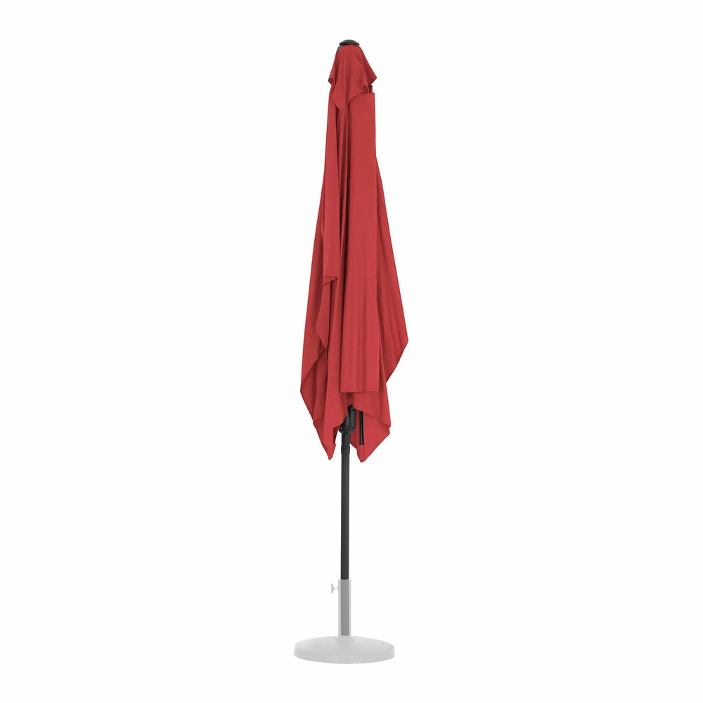 Grand parasol de jardin rectangulaire 200 x 300 cm inclinable bordeaux