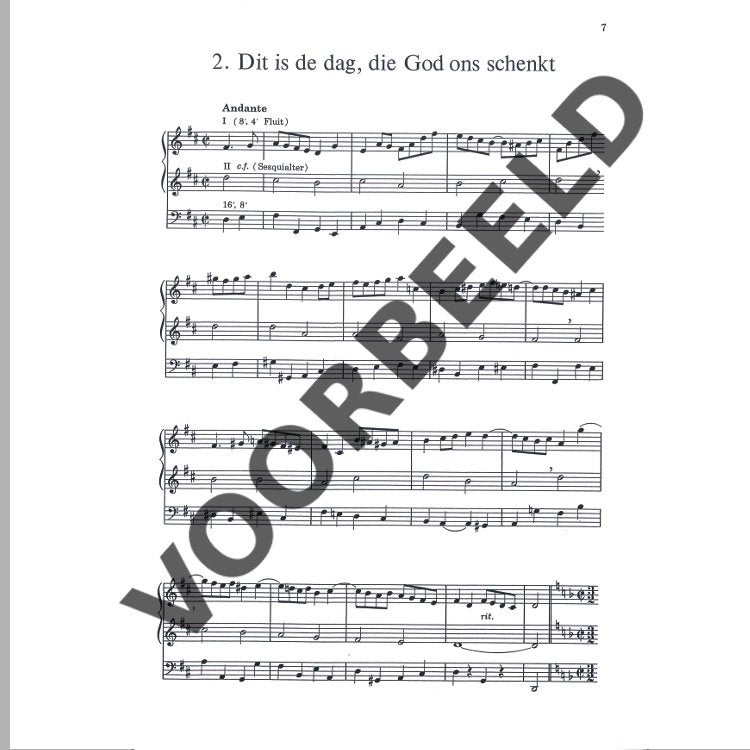 J.C. Willemsen Kerstsuite voor orgel