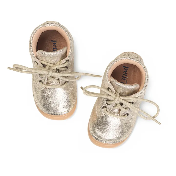 Petit Nord Boots Lacets Mini | Doré