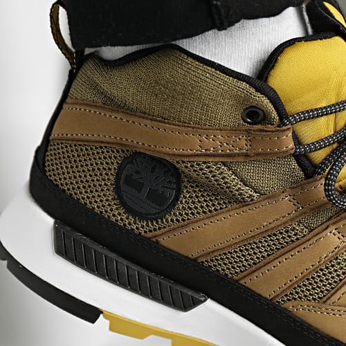 Baskets Euro Trekker Mid A28F3 Olive Nubuck