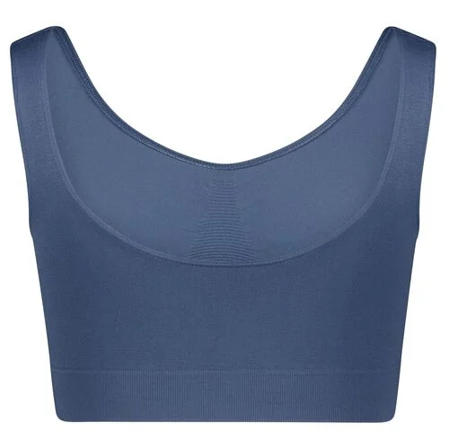 brassière sans coutures femme non préformée bleu