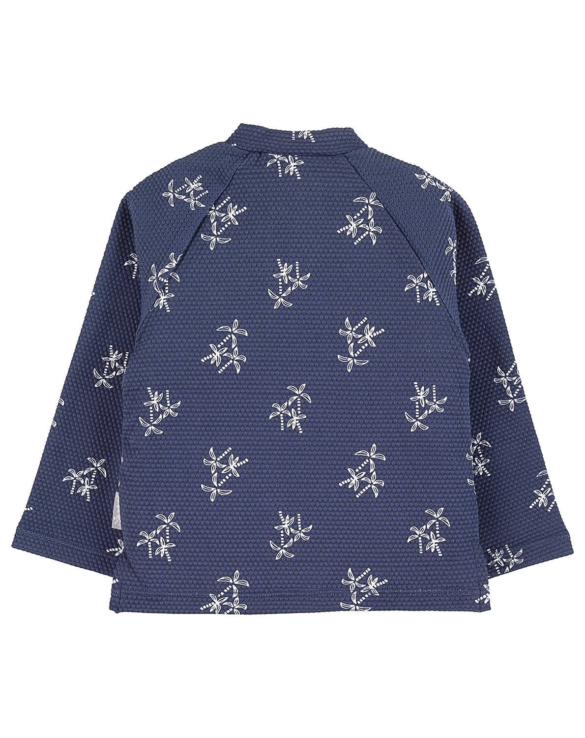 Langarm-Badeshirt PALMEN in blau