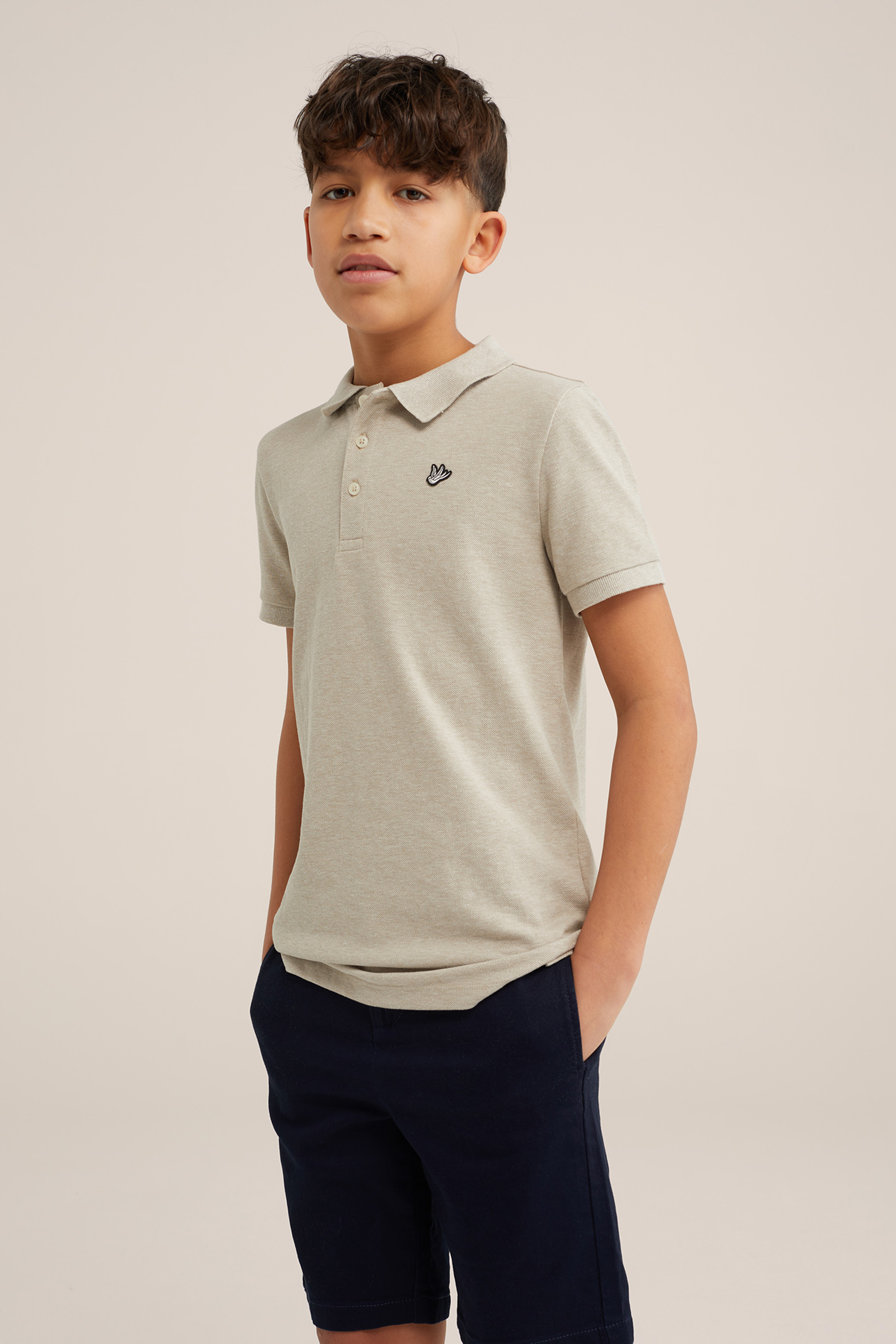 Jongens polo WE Fashion Beige