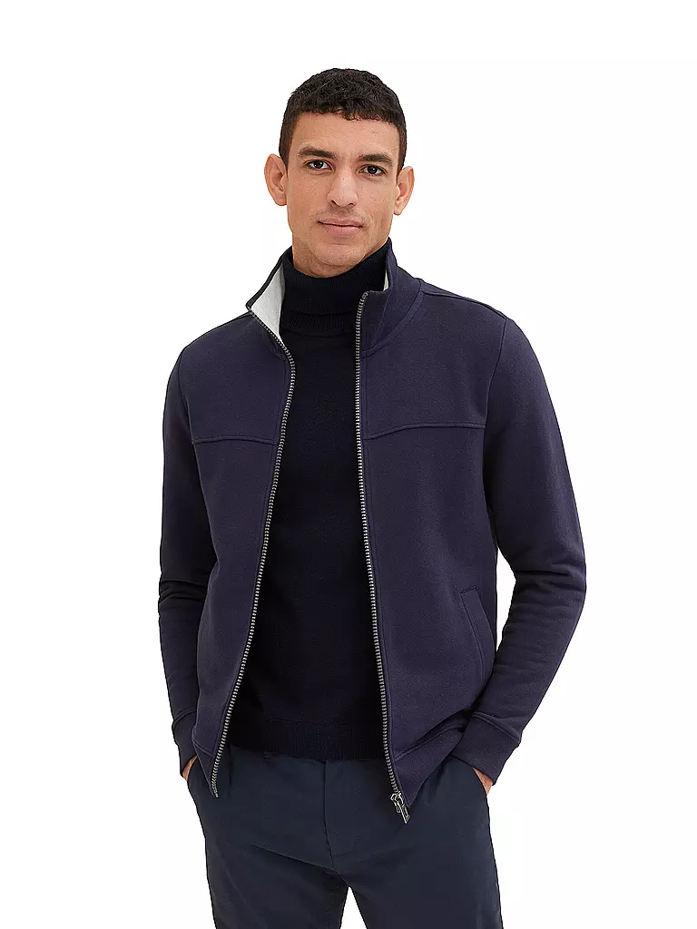 TOM TAILOR Sweatjacke blau