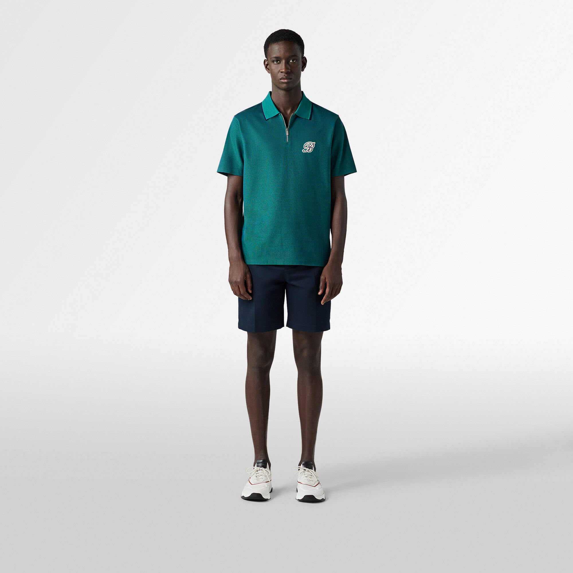 Active Polo Pique Changeant Zippe