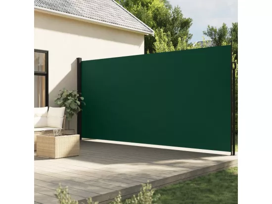 Auvent latéral rétractable vert foncé 220x300 cm