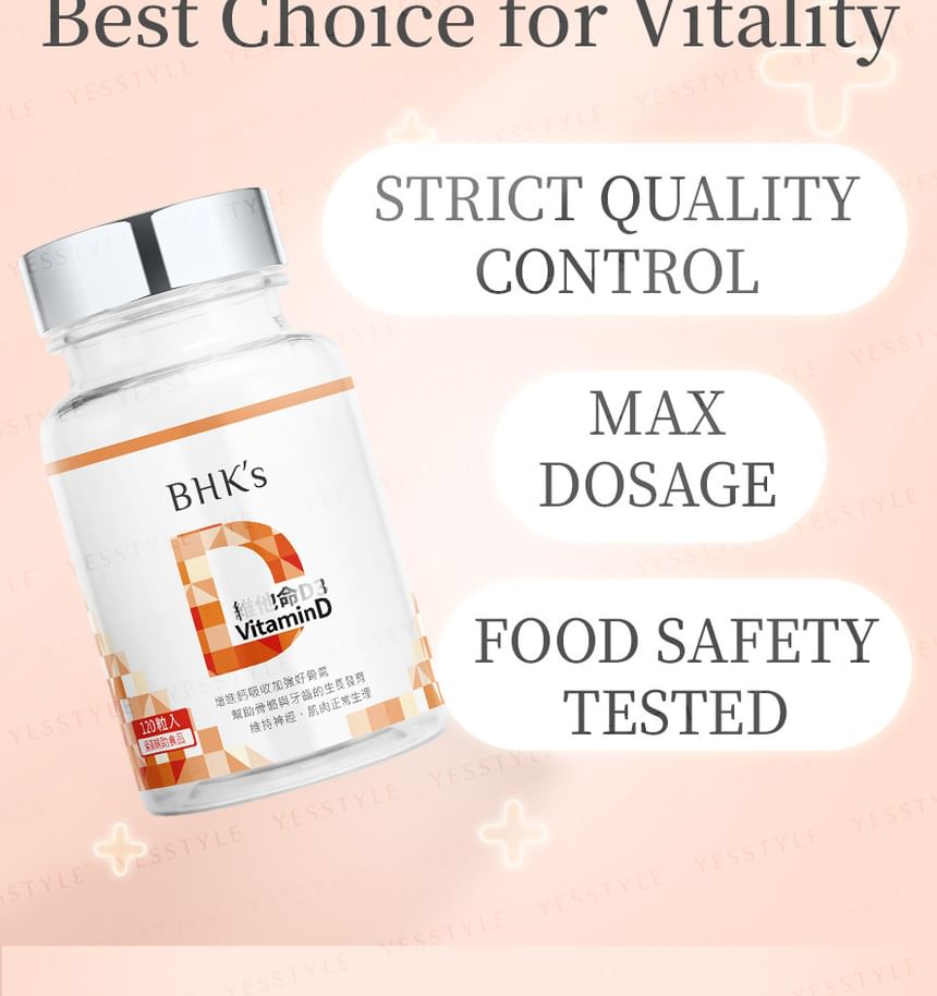 BHK's - Vitamine D3 Softgel