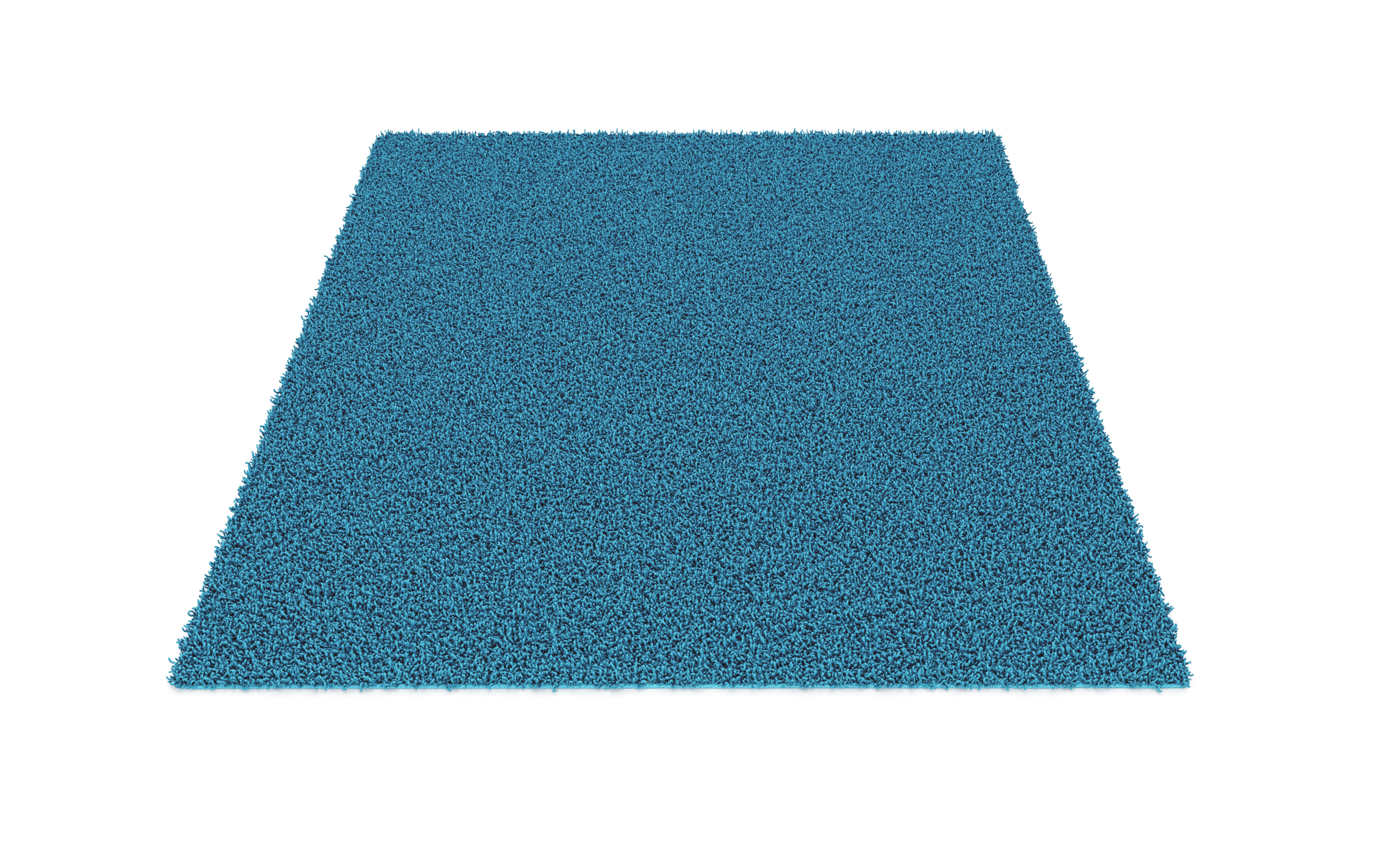 Hochflor Teppich 200 x 290 cm türkis