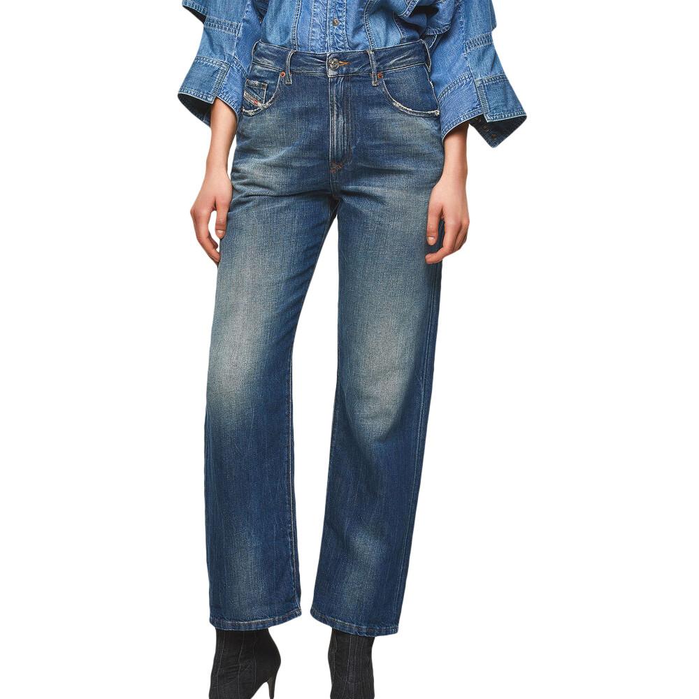 Diesel Jean Regular Bleu Femme Diesel D-reggy