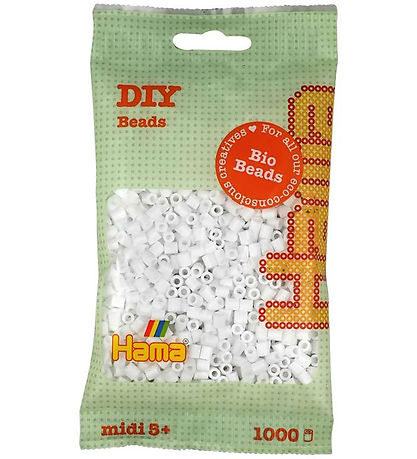 Hama Bio Midi Perlen - 1000 st. - 01 Weiß