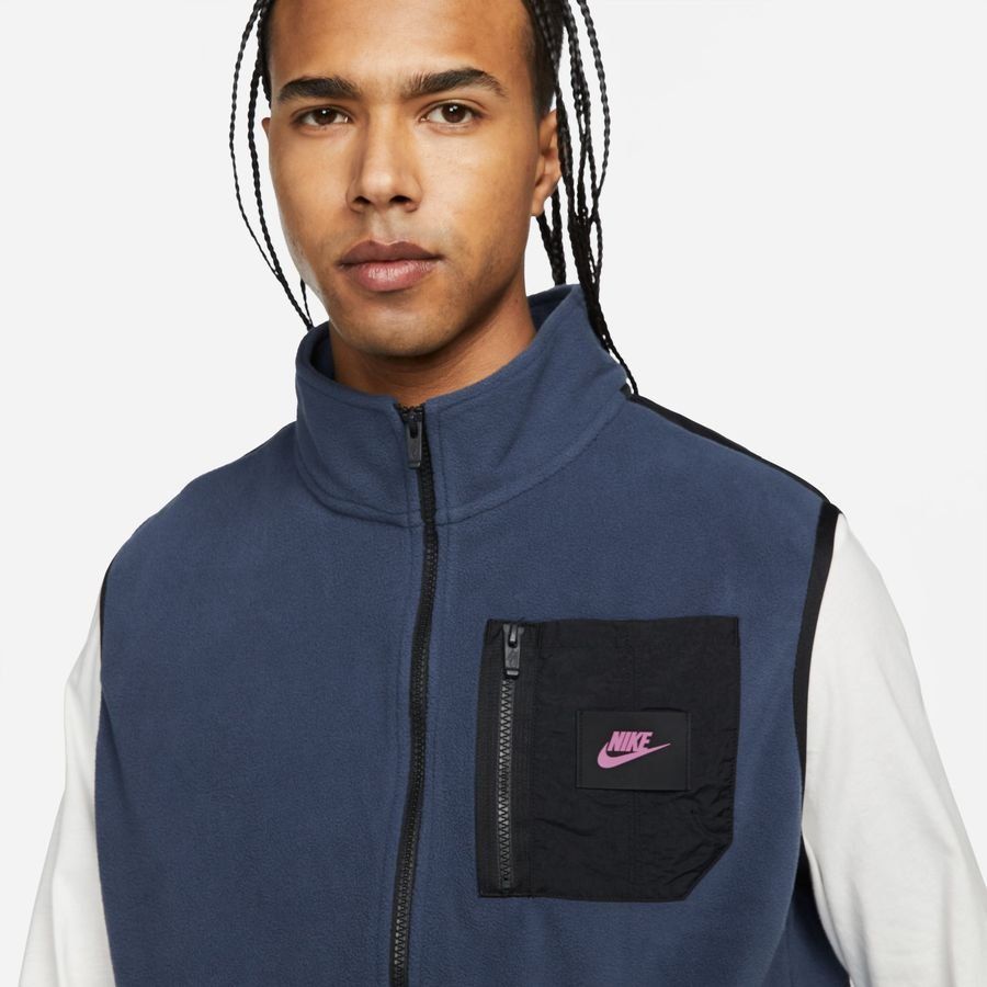 Nike Veste Fleece NSW Therma-FIT - Bleu/Noir