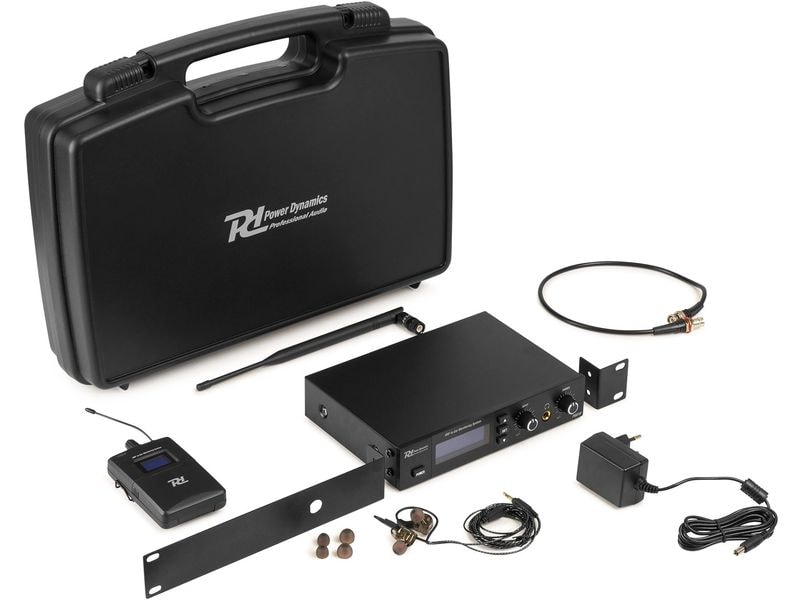 Power Dynamics In-Ear Monitoring-System PD810 Kabelloses In-Ear-Monitoring-System mit Koffer