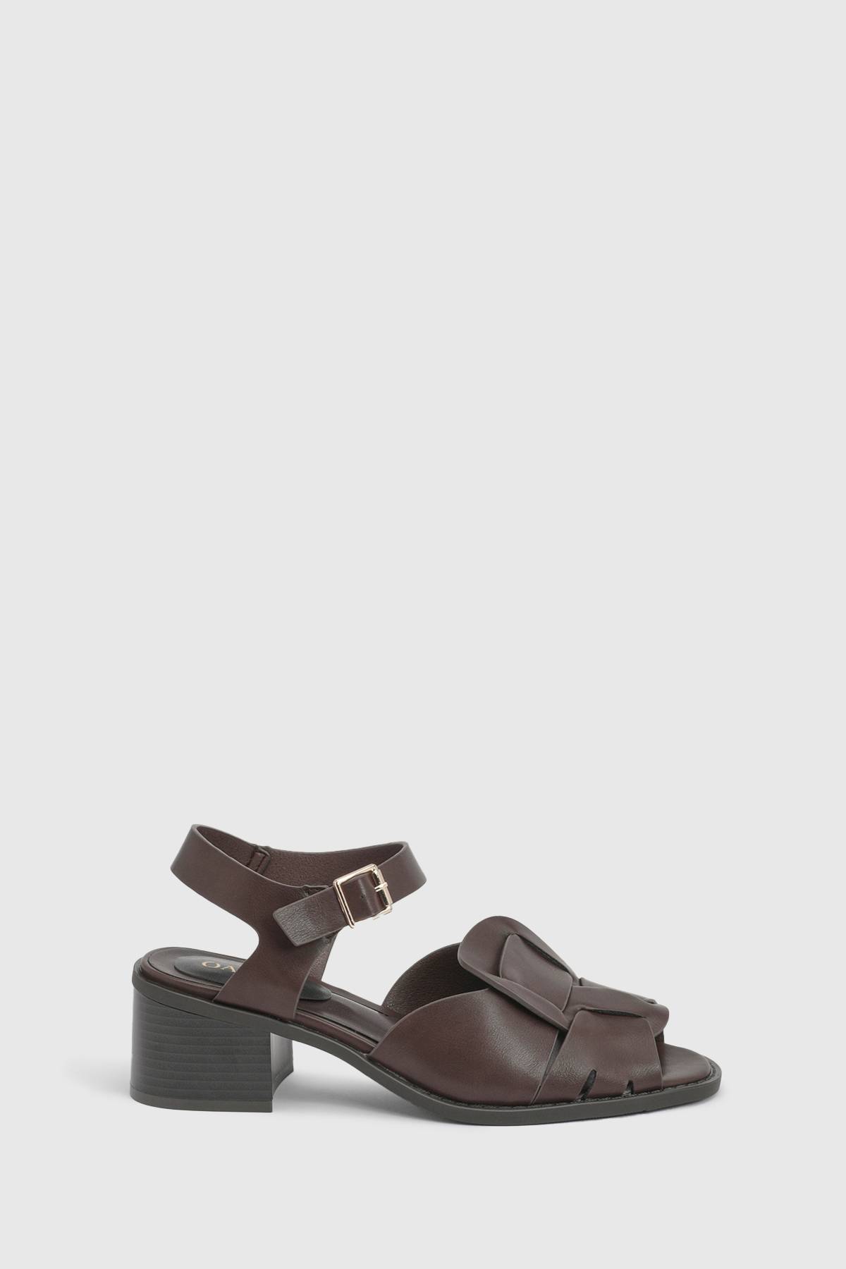 Oasis Sandales De Pêcheur Ellie À Talon Bloc En Synthétiquecuir