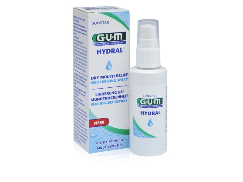 GUM Hydral Feuchtigkeitsspray Feuchtigkeitsspray 50 ml Befeuchtender Mundspray