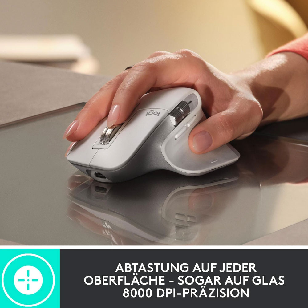 MX Master 3S Kabellose Bluetooth Optische Wireless Maus (910-006559) - Graphite (Schwarz)