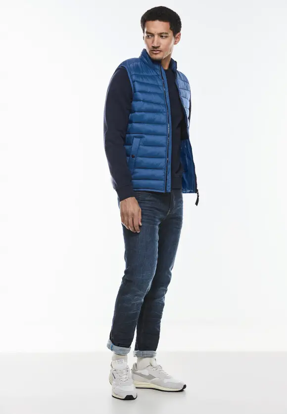 Leichte Steppweste - kite blue
