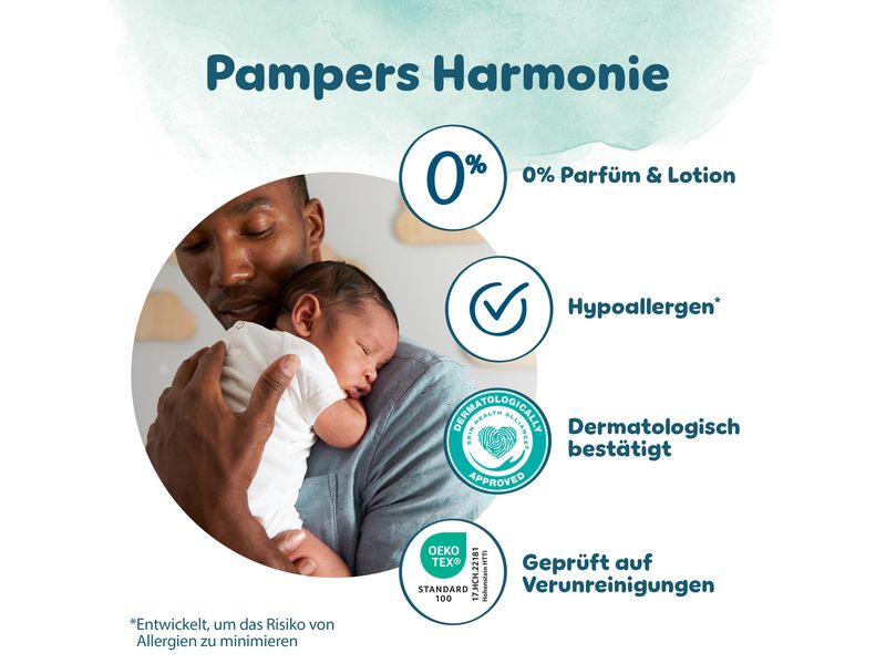 Pampers Windeln Harmonie Midi Grösse 3 Monatsbox 6-10 kg, 186 Stück