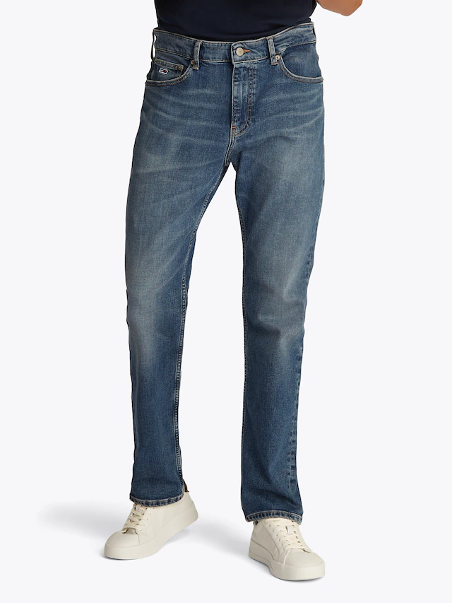 Tommy Jeans Slim-fit-Jeans »Ryan Regular Slim Straight«, Slim‑Straight‑Jeans aus hochwertigem Denim regulärer Leibhöhe