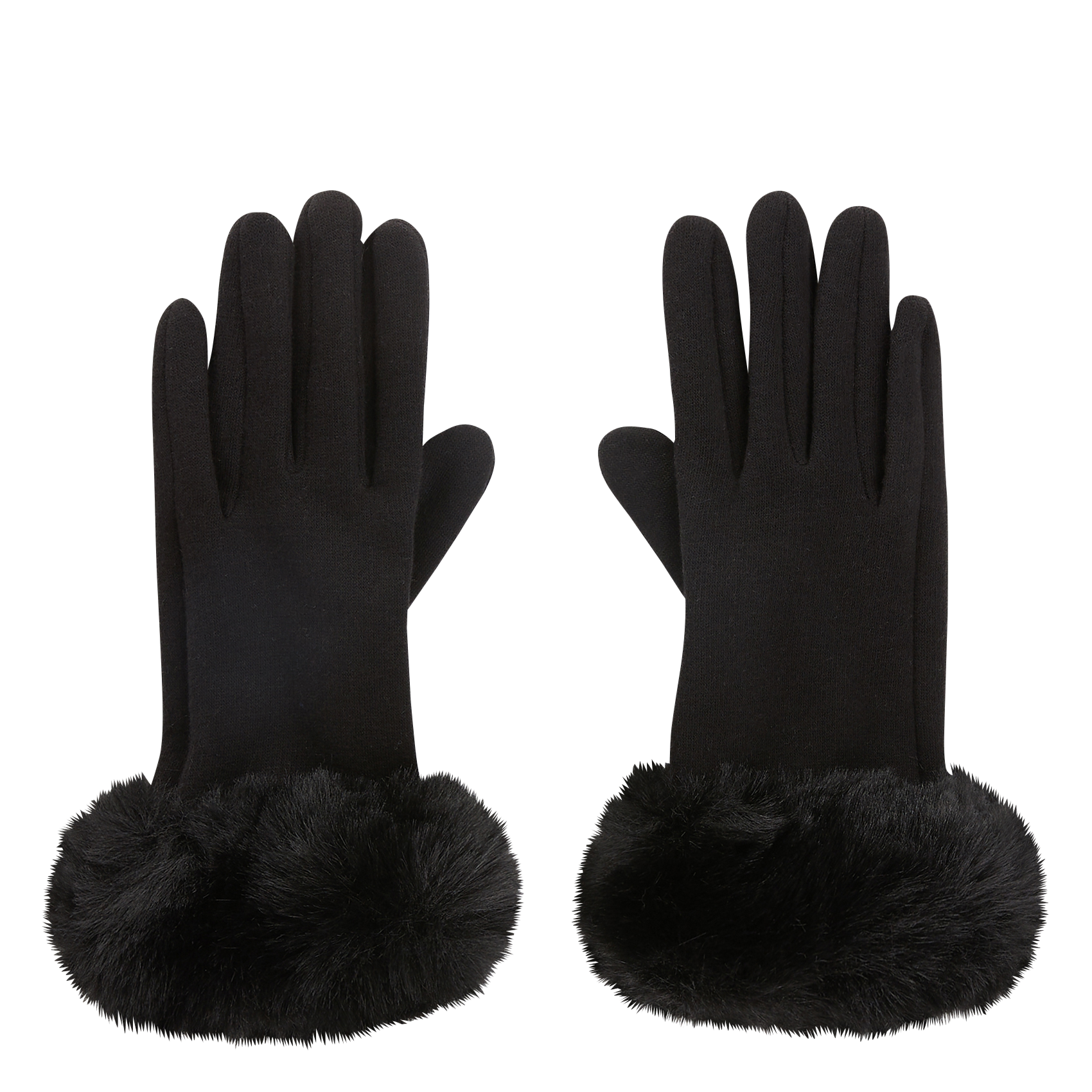 Gants avec fausse fourrure | Multicolore