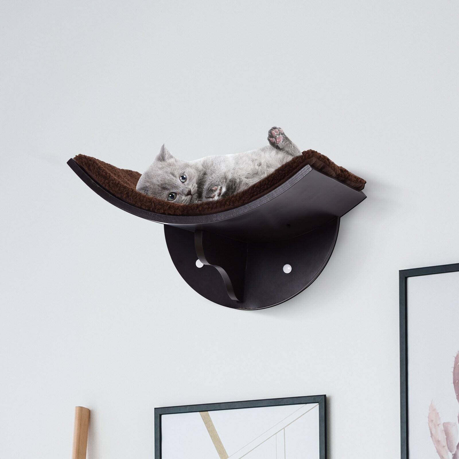 PawHut Katzenbett für Wandmontage 41L x 28B x 21H cm