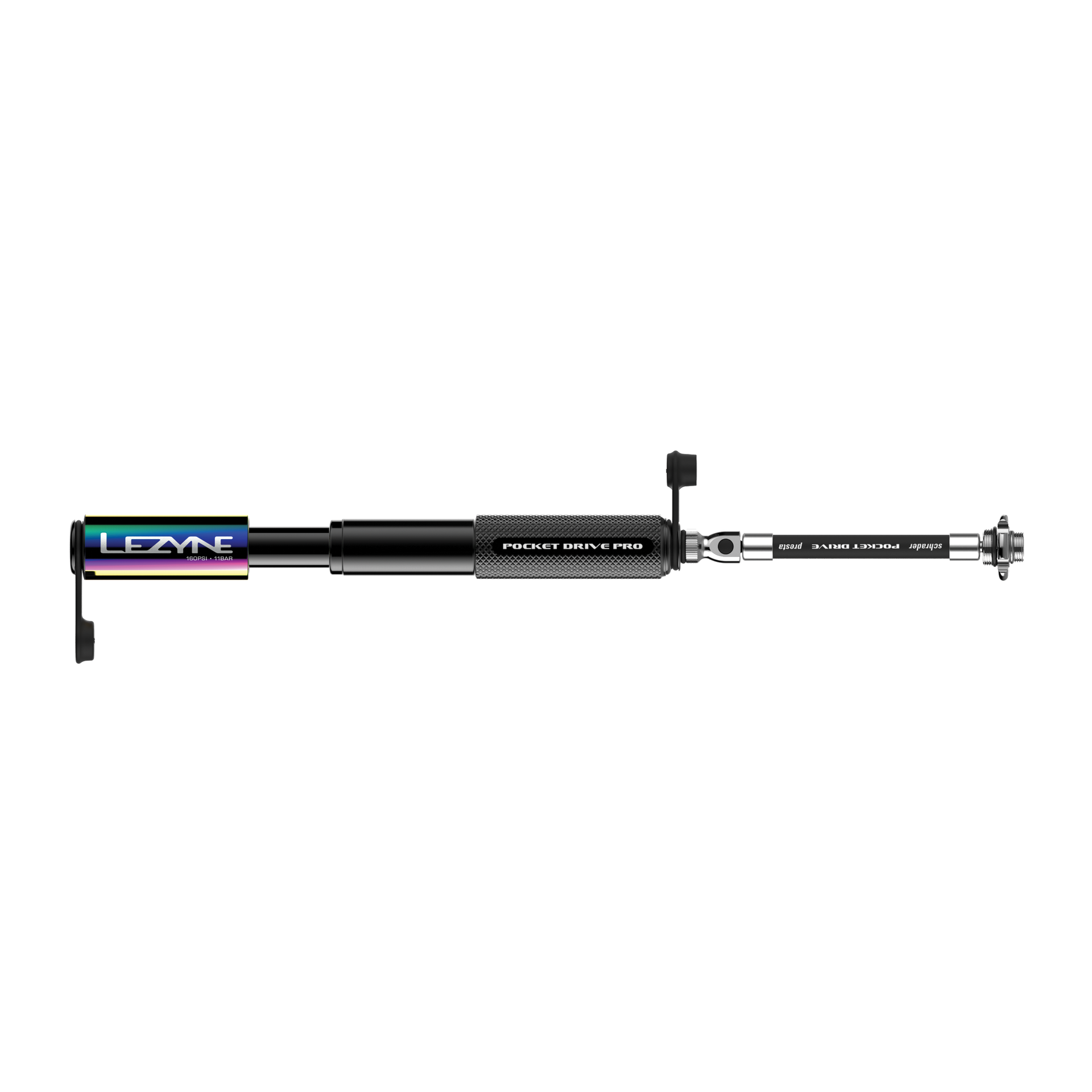 Lezyne Pocket Drive Pro Minipomp Zwart/Multicolor