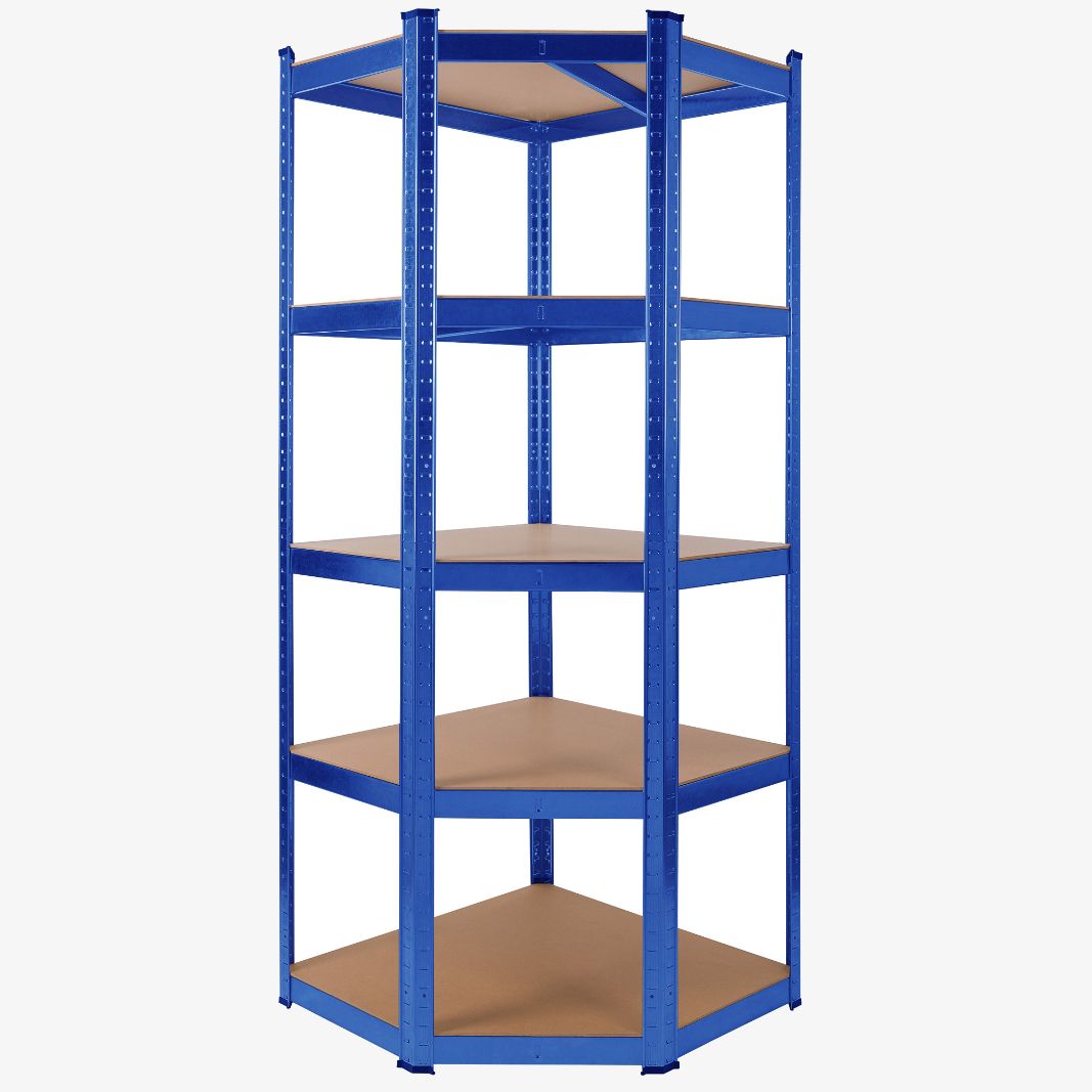 Schwerlastregal Eckregal 180x70x70 cm Blau