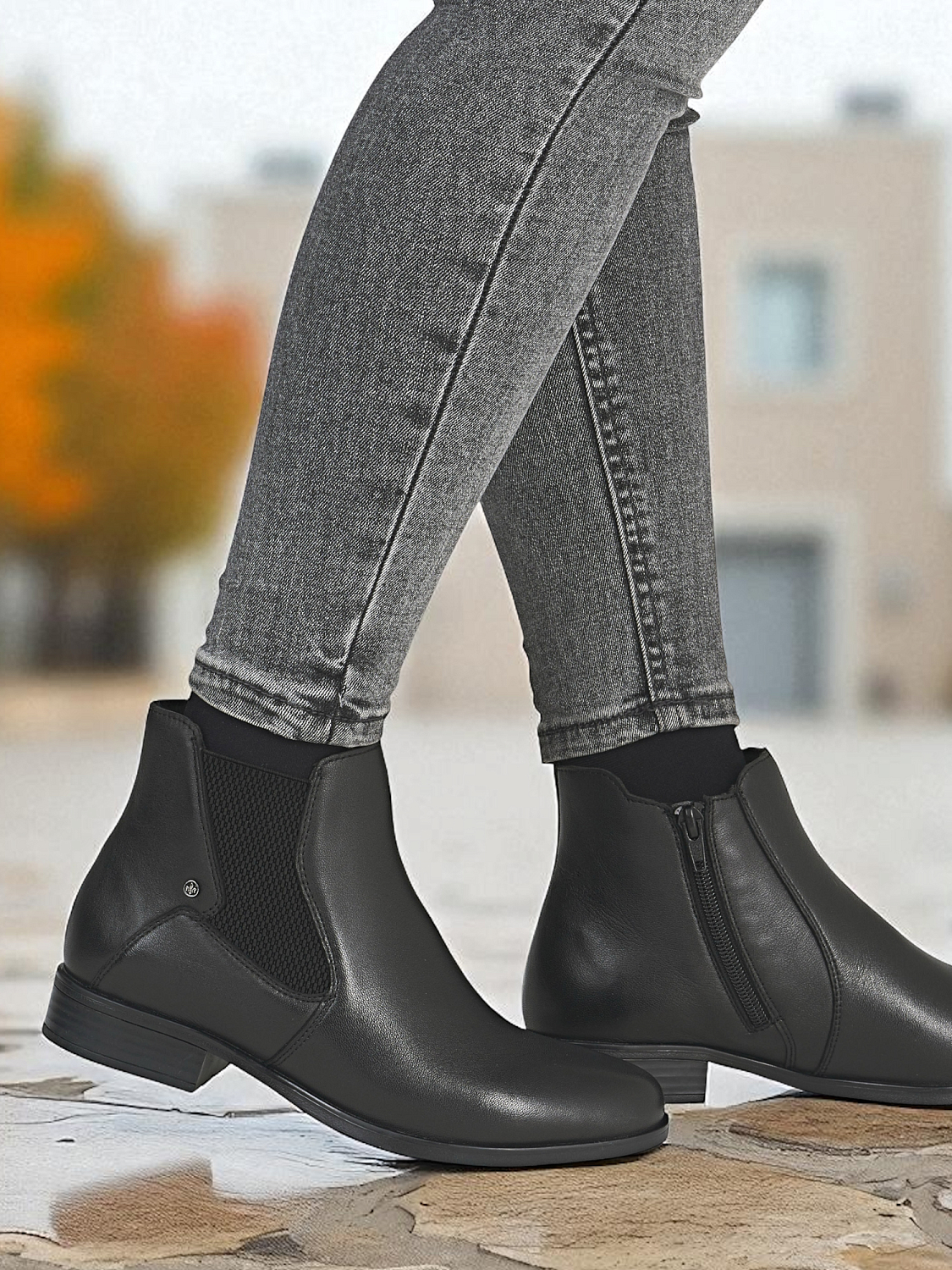 Rieker Belluno Ankel Boot Black
