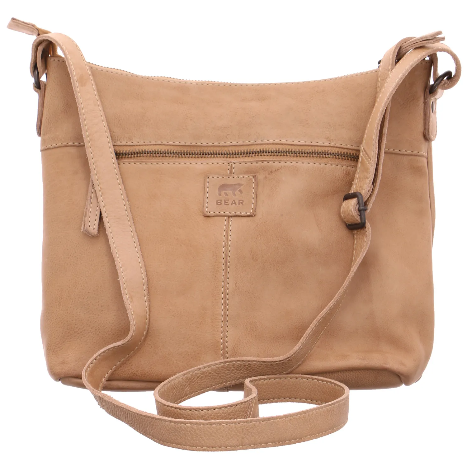 BEAR DESIGN Umhängetasche Beige Leder