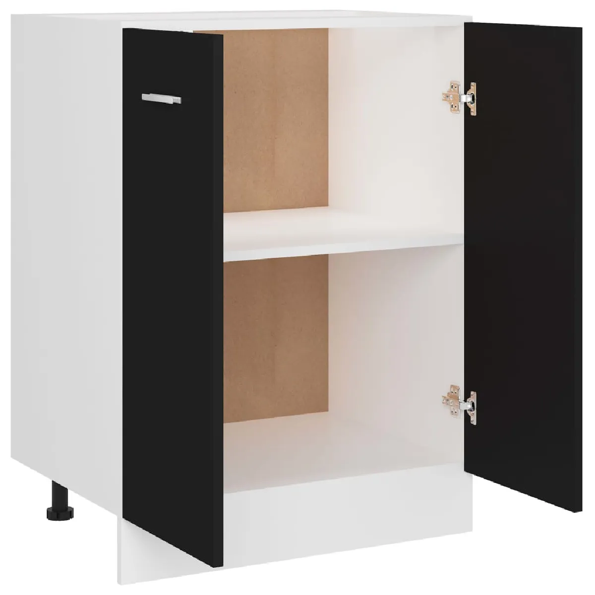 vidaXL Armoire de Plancher - 60x46x81.5 - Noir