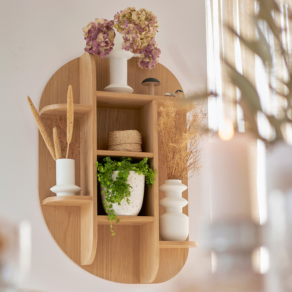 LA REDOUTE INTERIEURS<br>Rack de parede em carvalho, Mila