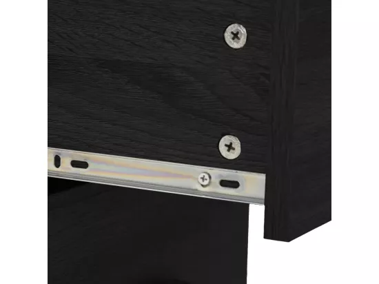 Ensemble de meubles salle de bain 7 pcs noir bois d'ingénierie