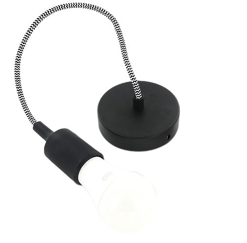 Douille E27 Chacon en silicone couleur noir