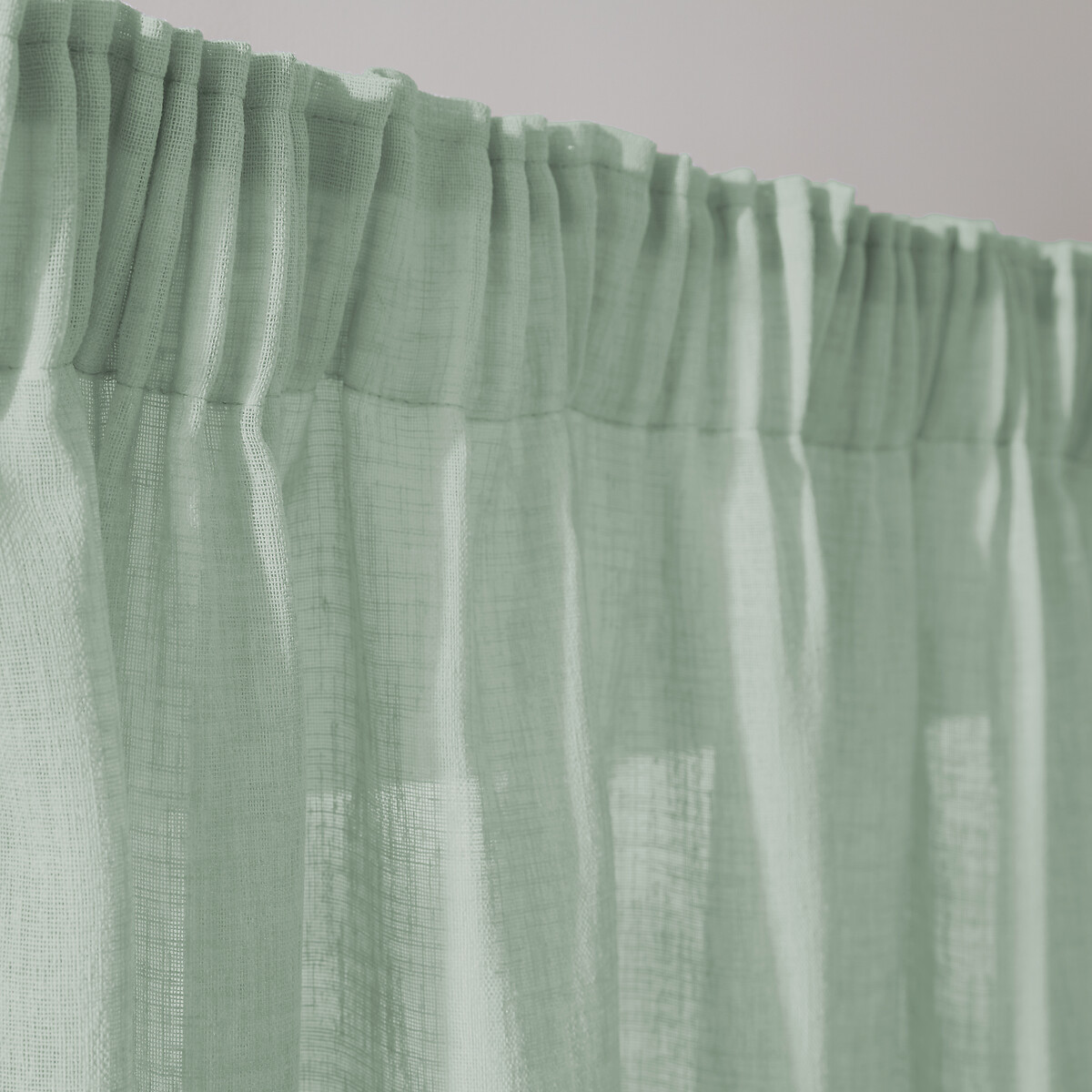 LA REDOUTE INTERIEURS<br>Cortina de vidro com borda franzida, Nyong