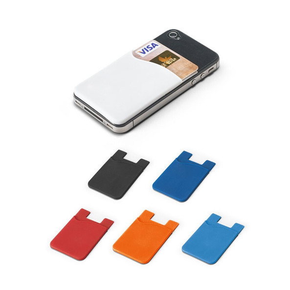 hi!dea 93320 - Porte-cartes en silicone pour smartphone