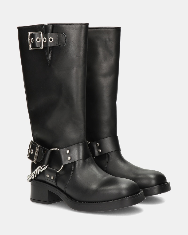 Steve Madden Beau-C Bikerboots  - zwart