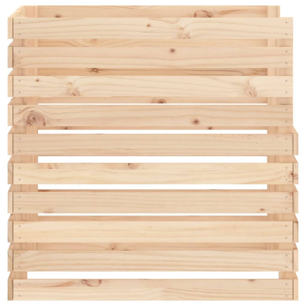 Composteur 80x80x78 cm bois massif de pin