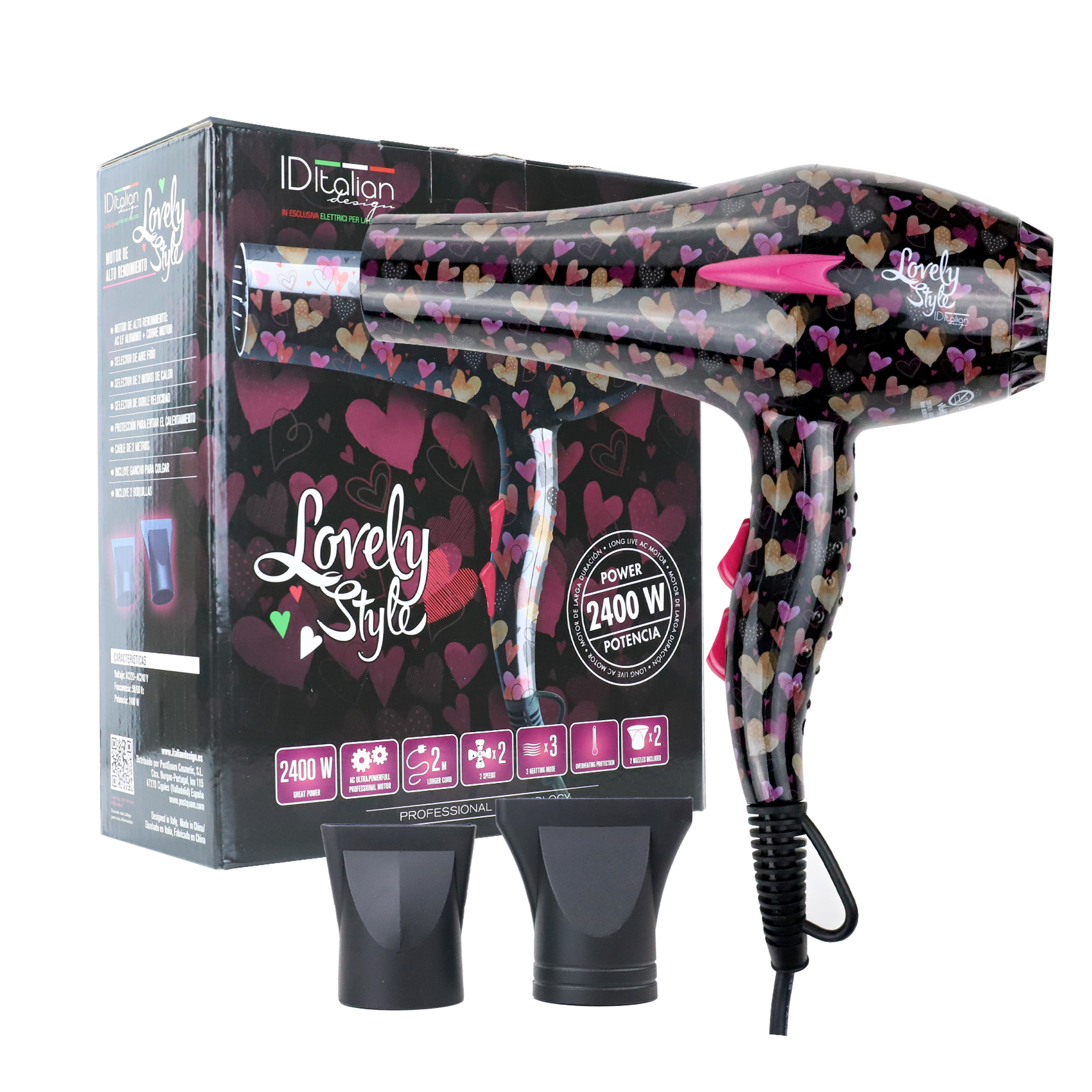Italian Design Lovely Style 2400 Hair dryer