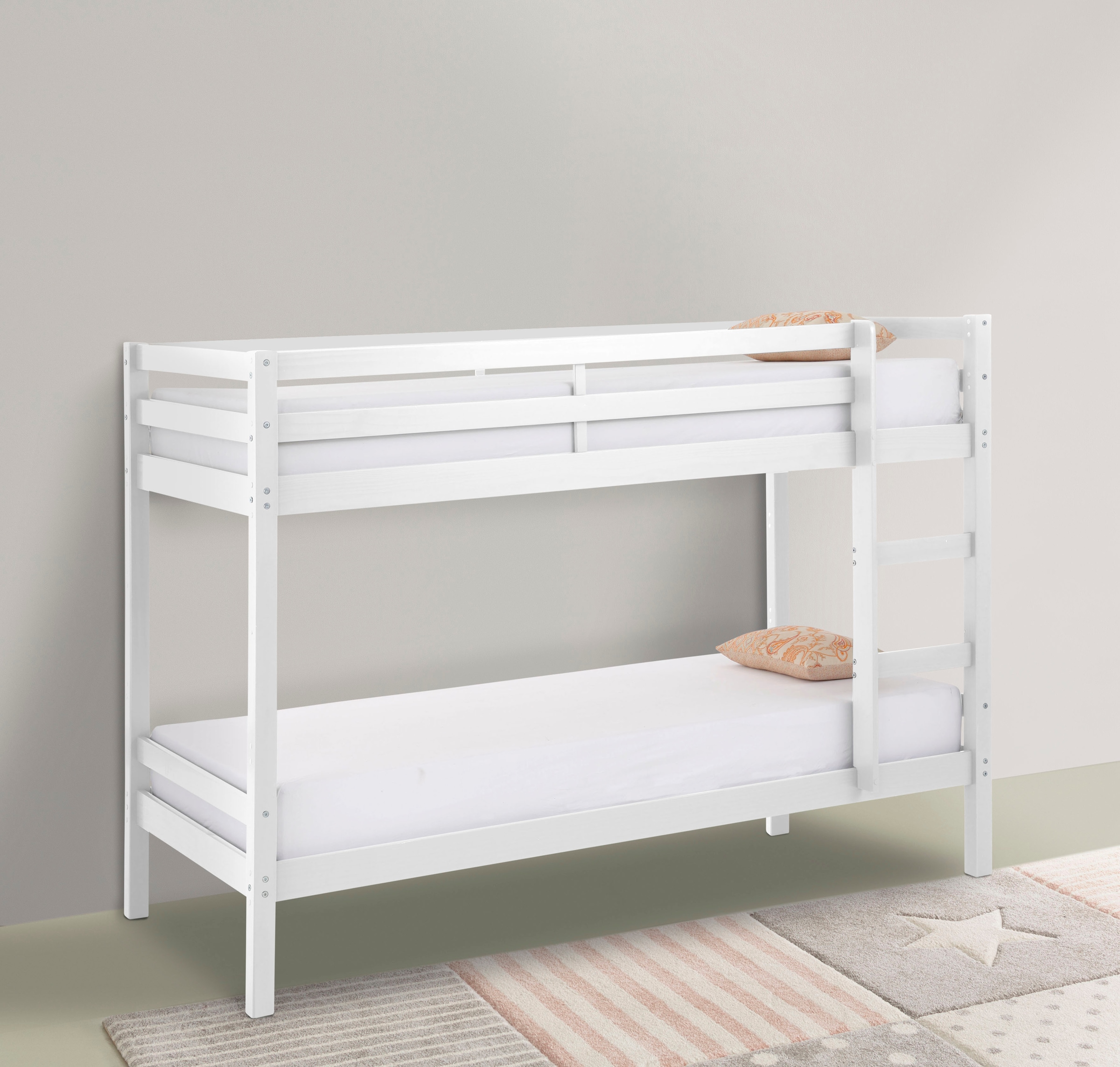 Lüttenhütt Etagenbett »Alpi« H/B/T,  Massivholz (Kiefer), Stockbett,