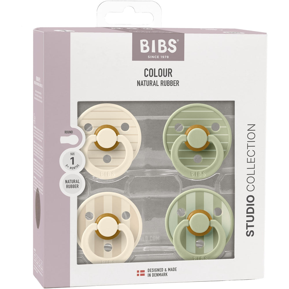 Køb Bibs Pin Ivory Vanilla Mix/Pin Sage Mix Sut Studio Colour 4-Pak Latex