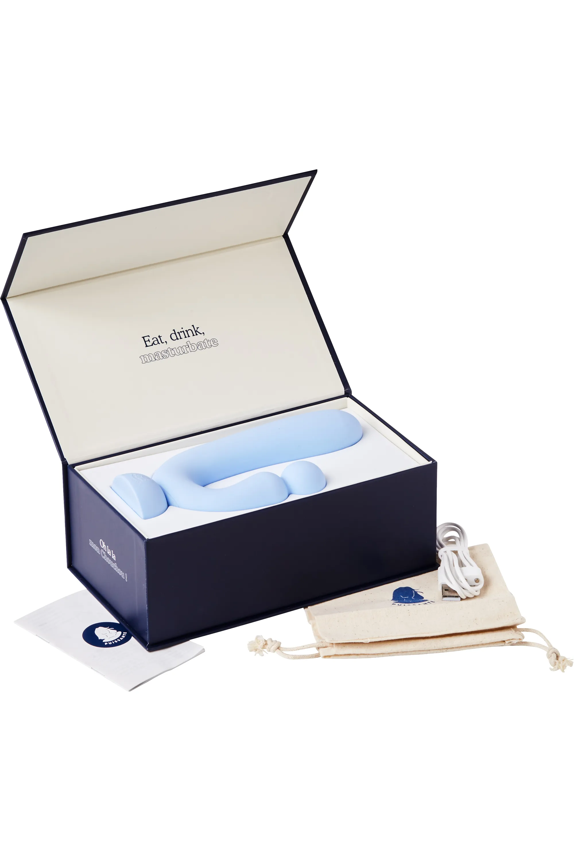 Puissante Vibromasseur Chouchou bleu ciel