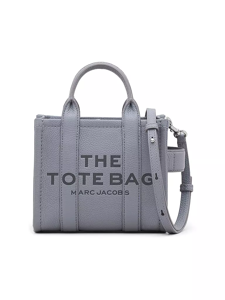 MARC JACOBS Ledertasche - Tote Bag THE MINI TOTE grau