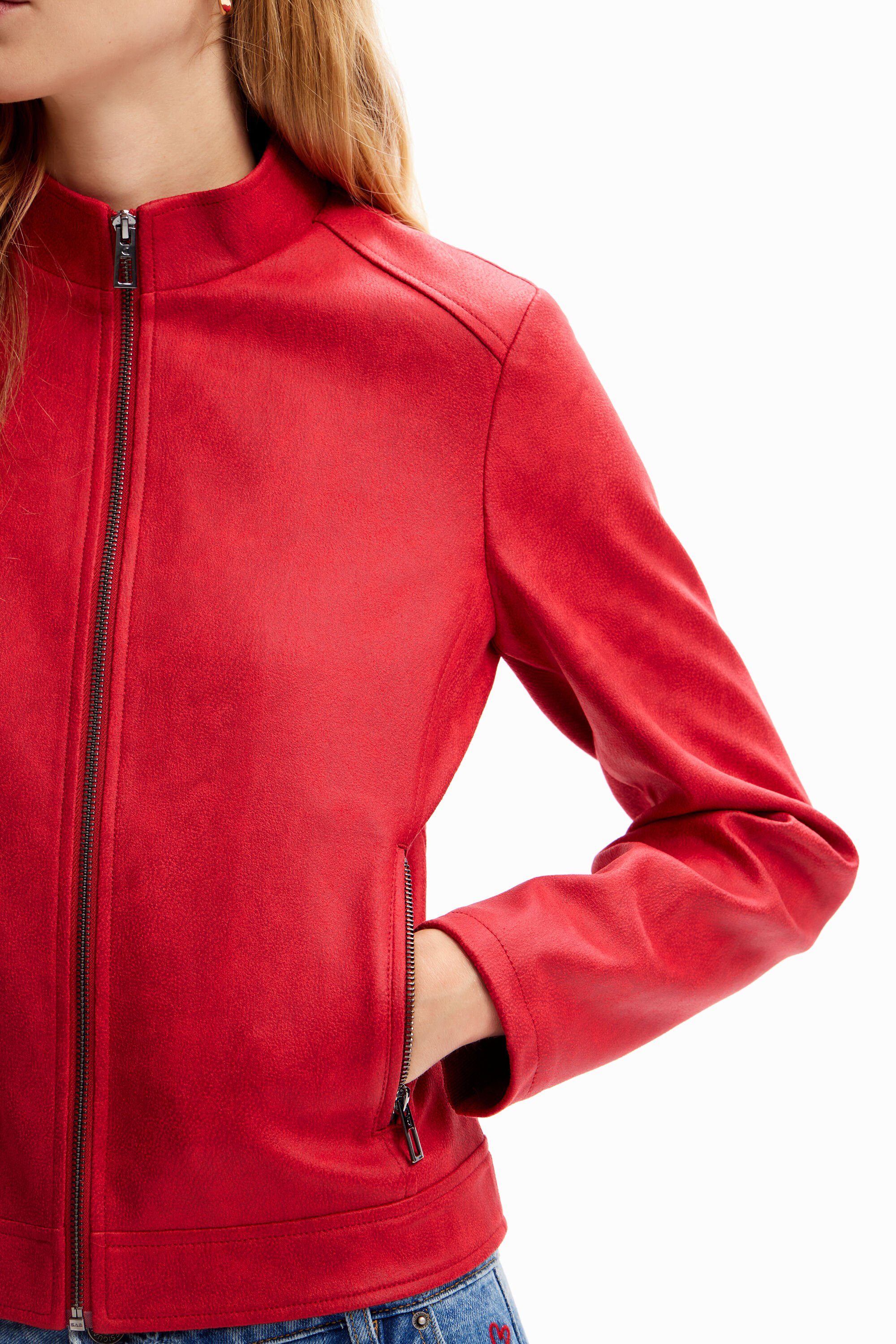 Veste motard ajustée